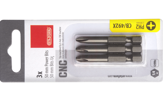 Ceta Form 3 Parça 1/4 İnç Yıldız Bits Uç Ph3 X 50 Mm / Kartlı