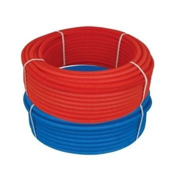 Fırat PE-RT Kılıflı Boru 16x2 mm Spiral Kılıflı Bariyersiz Kırmızı - 7496000116K