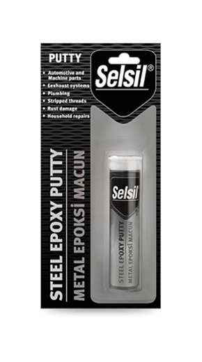 Selsil İki Bileşenli Metal Yapıştırıcı Epoksi Macun 57 Gr