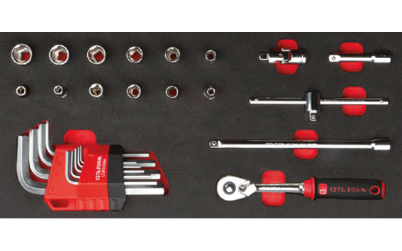 Ceta Form 26 Parça 1/4 İnç Lokma Ve Allen Anahtar Seti (Eva Lı)