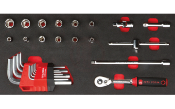 Ceta Form 26 Parça 1/4 İnç Lokma Ve Allen Anahtar Seti (Eva Lı)