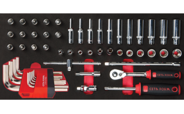 Ceta Form 52 Parça 1/4 İnç 6 Köşe Lokma Ve Allen Anahtar Seti (Eva Lı)