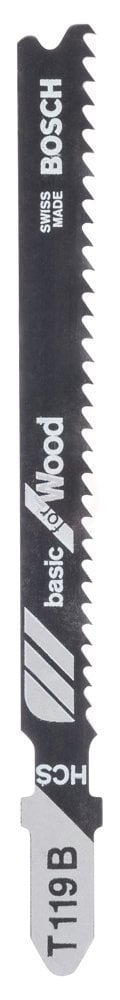 Bosch Dekupaj Testere Bıçağı Basic For Wood T 119 B 92 mm (5 Adet) - 2608630037