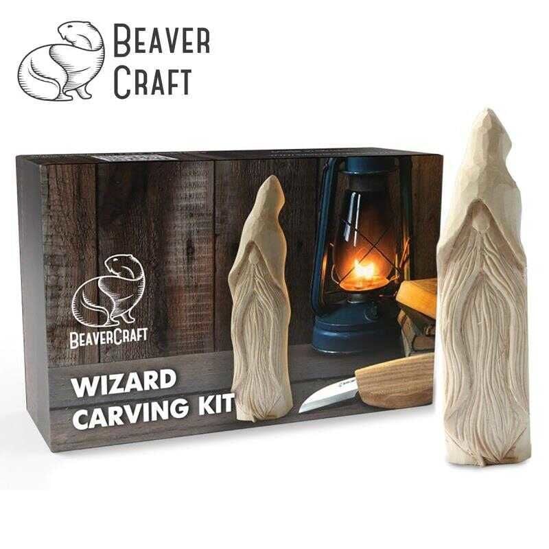 BeaverCraft DIY03 Ahşap Sihirbaz Figürü Oyma Hobi Seti