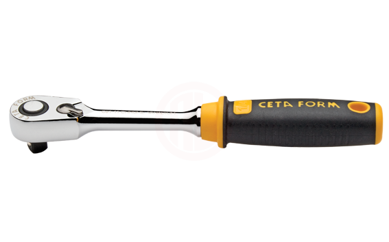 Ceta Form 1/4 İnç Düğmeli Cırcır Kolu (Kompakt Kafa)