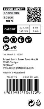Bosch Panter Testere Bıçağı Expert ThickToughMetal S955CHM (10 Adet) - 2608900367