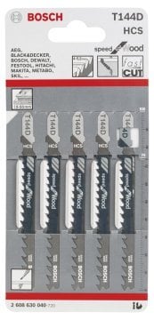 Bosch Dekupaj Testere Bıçağı Speed For Wood T 144 D 100 mm (5 Adet) - 2608630040