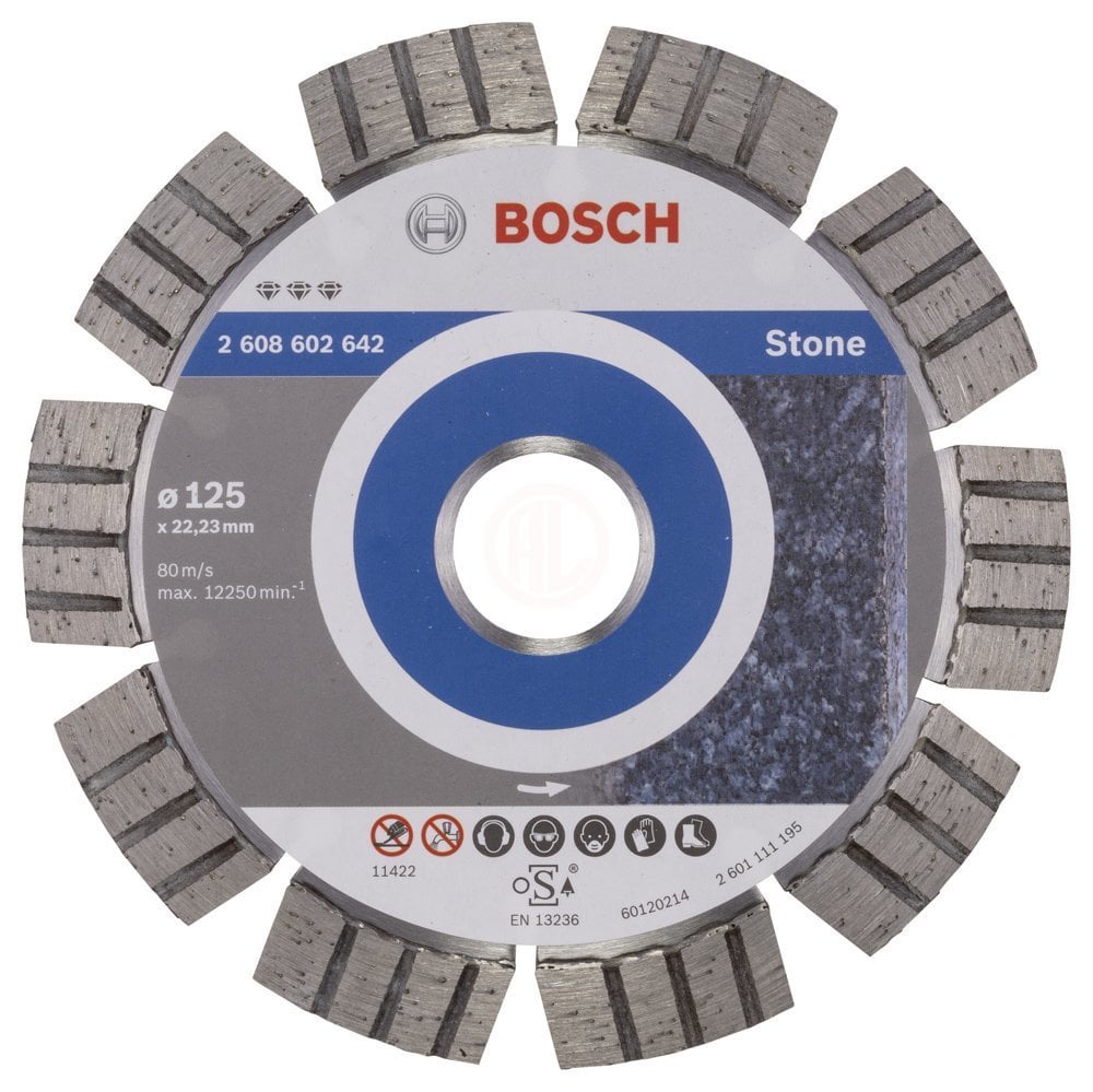Bosch Elmas Kesme Diski Best For Stone 125x22,23 mm - 2608602642