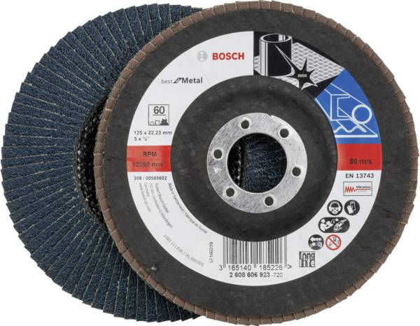 Bosch Zirkon-Alox Flap Zımpara Diski X571 Best For Metal 125x22,23 mm 60 Kum - 2608606923