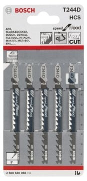 Bosch Dekupaj Testere Bıçağı Speed For Wood T 244 D 100 mm (5 Adet) - 2608630058