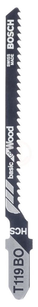 Bosch Dekupaj Testere Bıçağı Basic For Wood T 119 BO 83 mm (5 Adet) - 2608630310