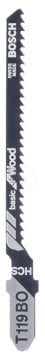 Bosch Dekupaj Testere Bıçağı Basic For Wood T 119 BO 83 mm (5 Adet) - 2608630310