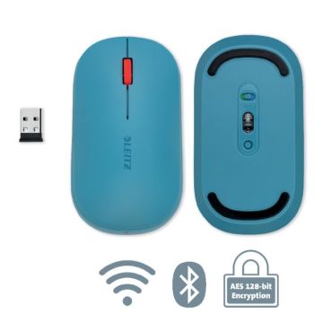 Leitz Cosy Kablosuz Fare, Wireless Mouse, 65310061, Mavi