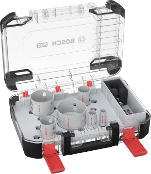 Bosch Aksesuar PRO Multi Material PC-Plus Delik Açma Testeresi Set 9 Parça (19-25-38-44-68-83 mm Çap / 44 mm Yükseklik)