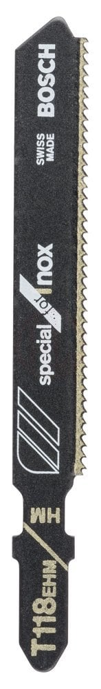 Bosch Dekupaj Testere Bıçağı Special For Inox T 118 EHM 83 mm (3 Adet) - 2608630665