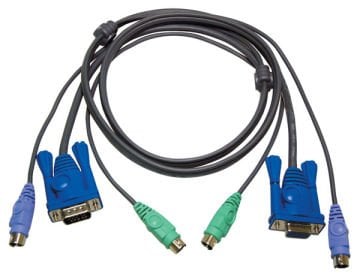 Aten Ps/2 Kvm Kablosu, Vga Monitör 15 Pin Hdb Dişi, Ps/2 Klavye 6 Pin Mini-Dın Erkek, Ps/2 Mouse 6 Pin Mini-Dın Erkek Vga Monitör 15 Pin Hdb Erkek, Ps/2 Klavye 6 Pin Mini-Dın Erkek, Ps/2 Mouse 6 Pin Mini-Dın Erkek, 1.80 Mt