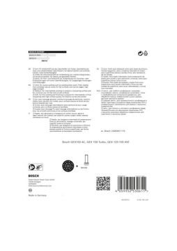 Bosch Sistem Aksesuarı / Expert Zımpara Tabanı ÇD-S 150 mm (GEX150AC/AVE/T) - 2608900011
