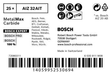 Bosch Starlock Aksesuarı / Expert Starlock Testere Ucu Metalmax AIZ32AIT (25 Adet) - 2608900017