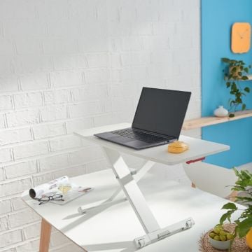 Leitz Ergo Cosy Ayaklı Masa Dönüştürücü, Standing Desk Converter, 65330085, Beyaz