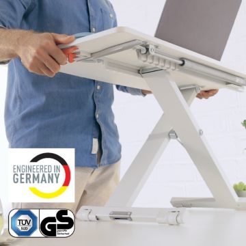 Leitz Ergo Cosy Ayaklı Masa Dönüştürücü, Standing Desk Converter, 65330085, Beyaz