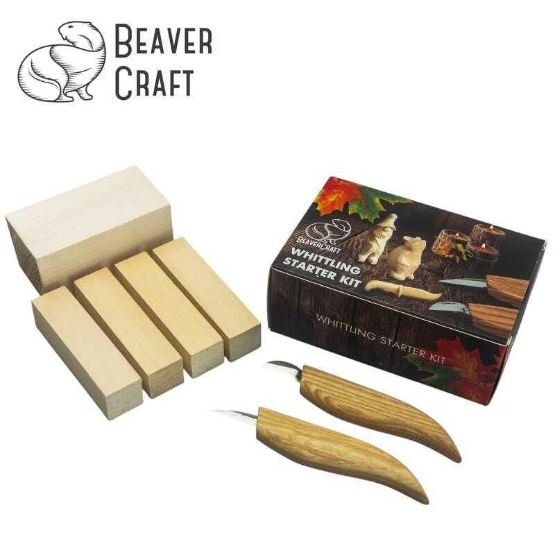 BeaverCraft S16 Çip Oyma ve Yontma Bıçağı Seti, 7 Parça