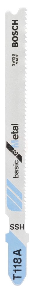 Bosch Dekupaj Testere Bıçağı Basic for Metal T 118 A 92 mm (5 Adet) - 2608631013
