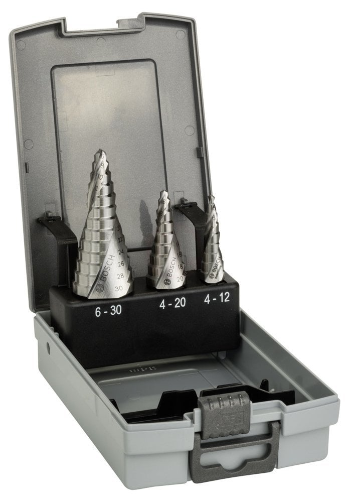Bosch Spiral Kanallı HSS Kademeli Matkap Ucu Seti Ø4-30 mm (3 Parça) - 2608587426