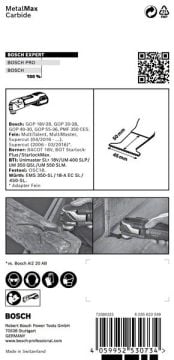 Bosch Starlock Aksesuarı / Expert StarlockPlus Testere MeMax PAIZ45AT (1 Adet) - 2608900021
