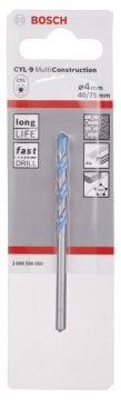 Bosch Çok Amaçlı Matkap Ucu CYL-9 MultiConstruction 4,0x75 mm - 2608596050