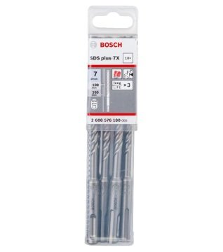 Bosch SDS Plus-7X Kırıcı Delici Uç 7,0x165 mm (10 Adet) - 2608576180