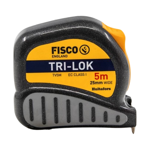 Fisco Çelik Şerit Metre Tri-Lok 5M 25 mm