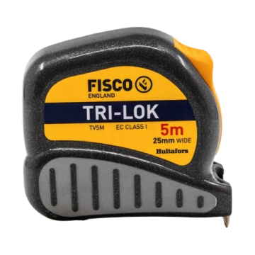 Fisco Çelik Şerit Metre Tri-Lok 5M 25 mm