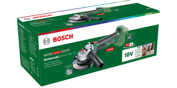 Bosch Akülü Avuç Taşlama Makinesi UniversalGrind 18V-75 (Aküsüz) (115 mm) - 06033E5000
