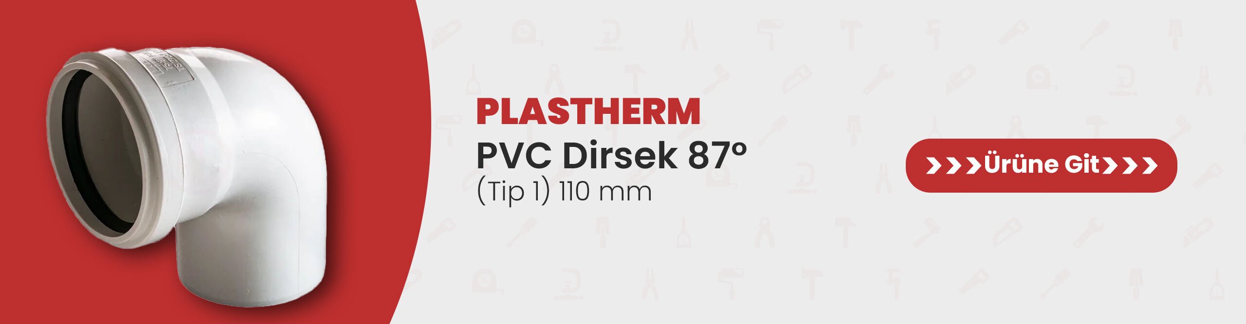 Plastherm PVC Dirsek 87° (Tip 1) 110 mm - PV041100100