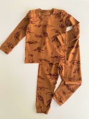 Floral Taba Uyu&Oyna 2'li Pijama Takım