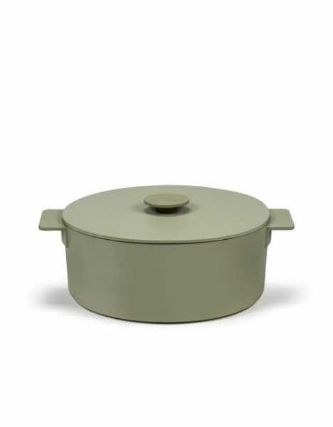 SURFACE POT ENAMEL CAST IRON CAMOGREEN