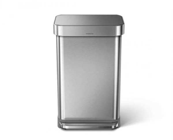 45L RECTANGULAR PEDAL BIN