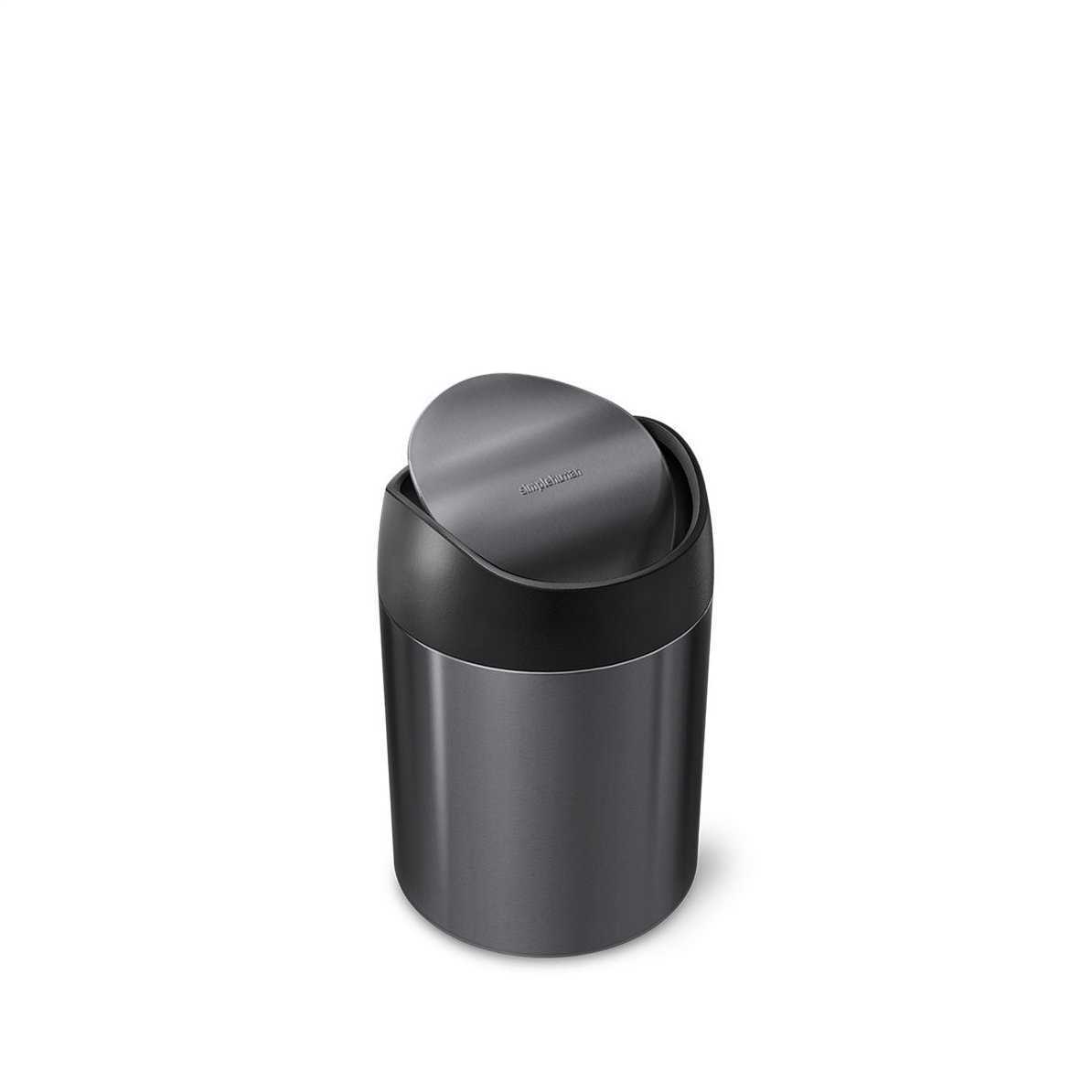 1.5L MINI BIN,BLACK STAINLESS STEEL