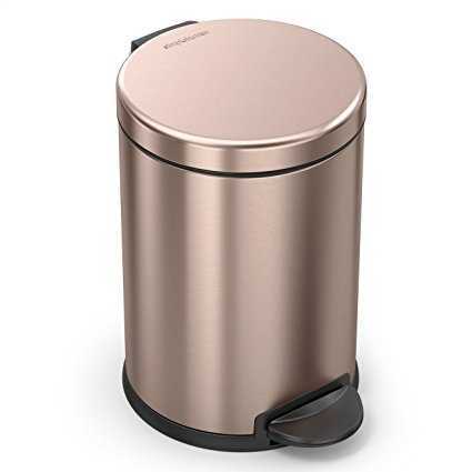 4,5L ROUND PEDAL BIN-ROSE GOLD