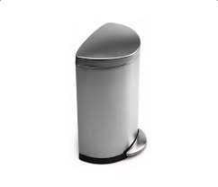 40L SEMI ROUND BIN-DELUXE BRUSHED