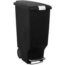 25L SLIM PLASTIC BIN-BLACK