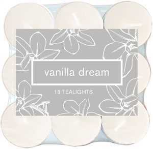 CANDLES T-LIGHT SCENTED VANILLA DREAM