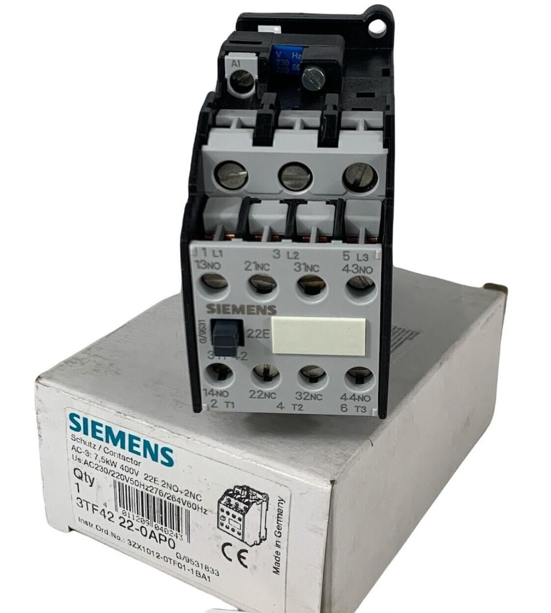 3TF42 22-0AP0 7.5kW 16A Kontaktör Siemens