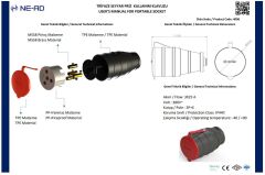 Ne-Ad 4006 Kauçuk Trifaze Dişi Fiş 3x25A