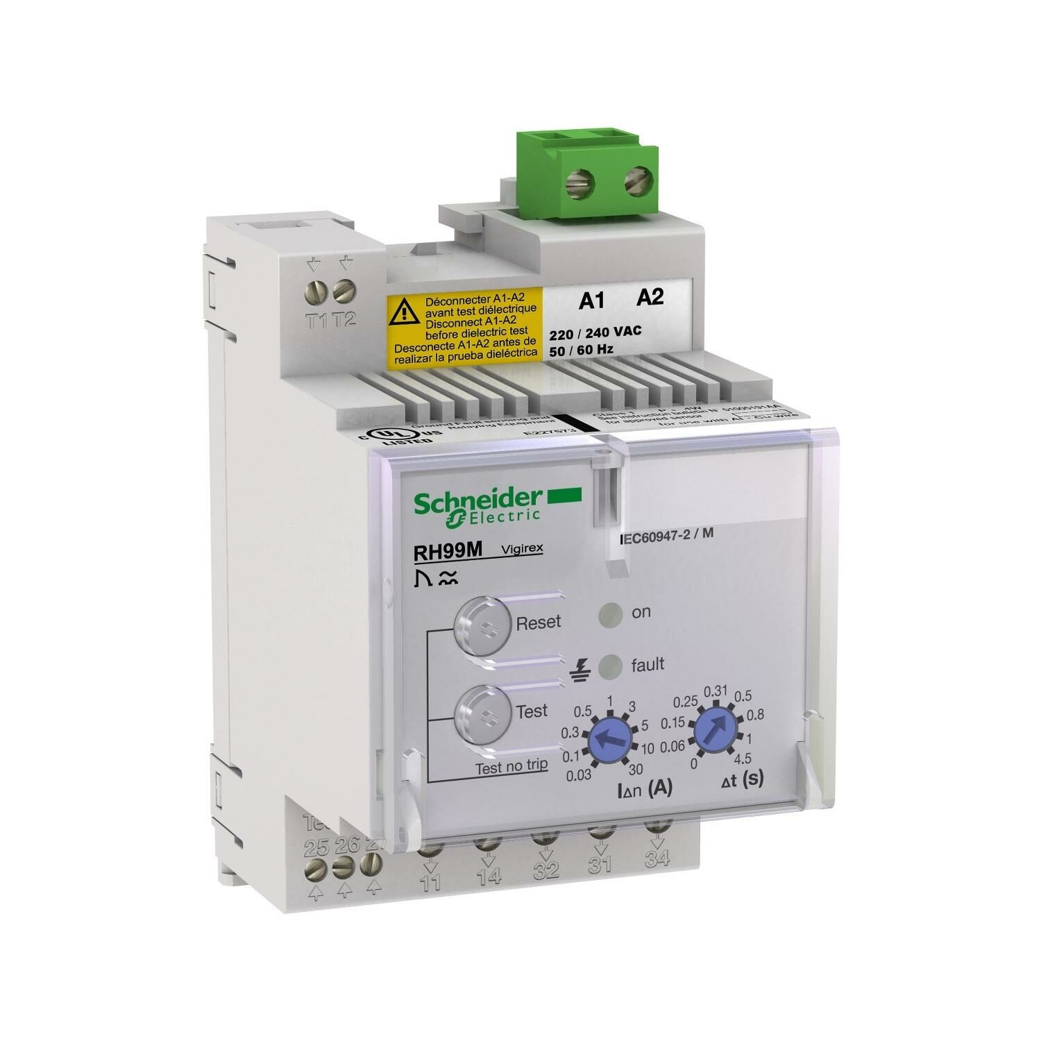 Schneider Electric 56173 RH99M 30ma 4.5sn Kaçak Akım Algılama Rölesi