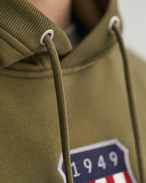 GANT M ARCHIVE HOODIE GRN S