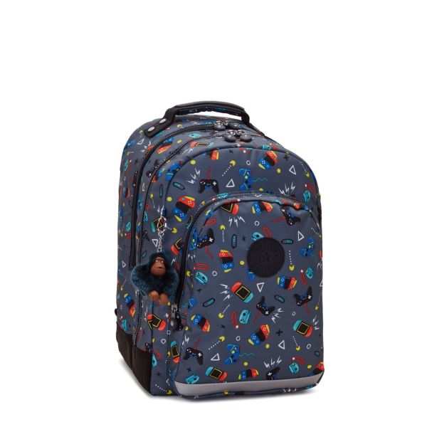 KIPLING CLASS ROOM Gaming Grey Backpacks