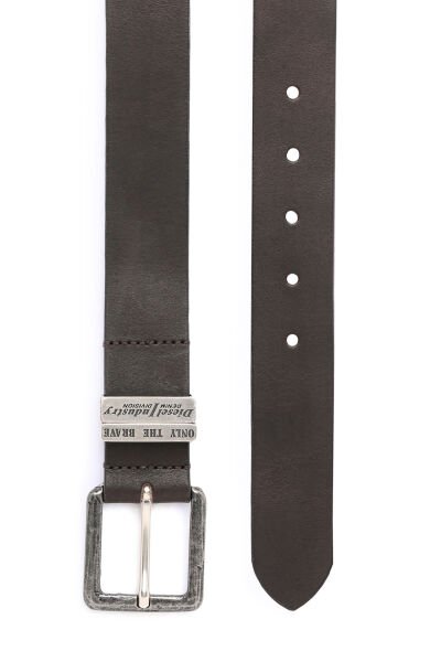 DIESEL LOGO B-GUARANTEE BELT BRWN