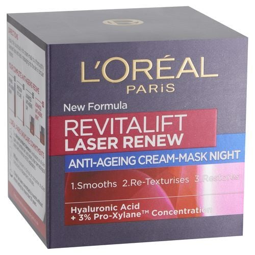 L'oreal Paris RevitaLift Laser Renew Anti-Ageing Cream-Mask Recovery Treatment Night Cream 50ml