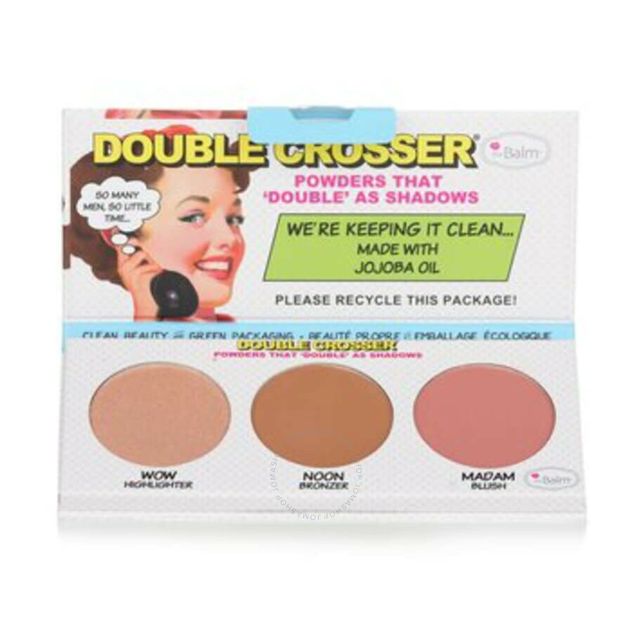 THEBALM DOUBLE CROSSER (HIGHLIGHTER, BRONZER & BLUSH PALETTE)